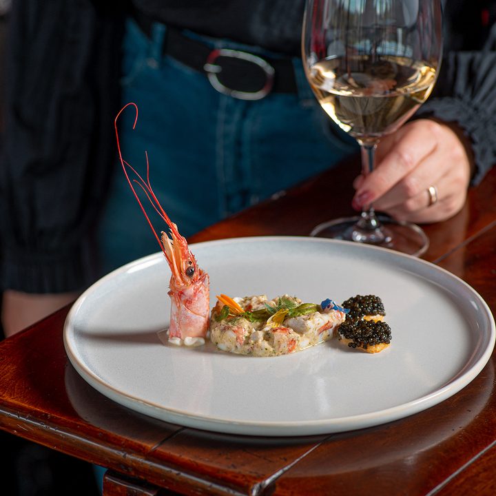 Plato del menú de 4 tiempos